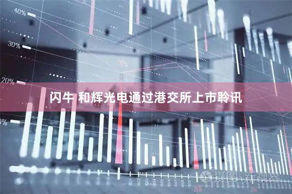 闪牛 和辉光电通过港交所上市聆讯